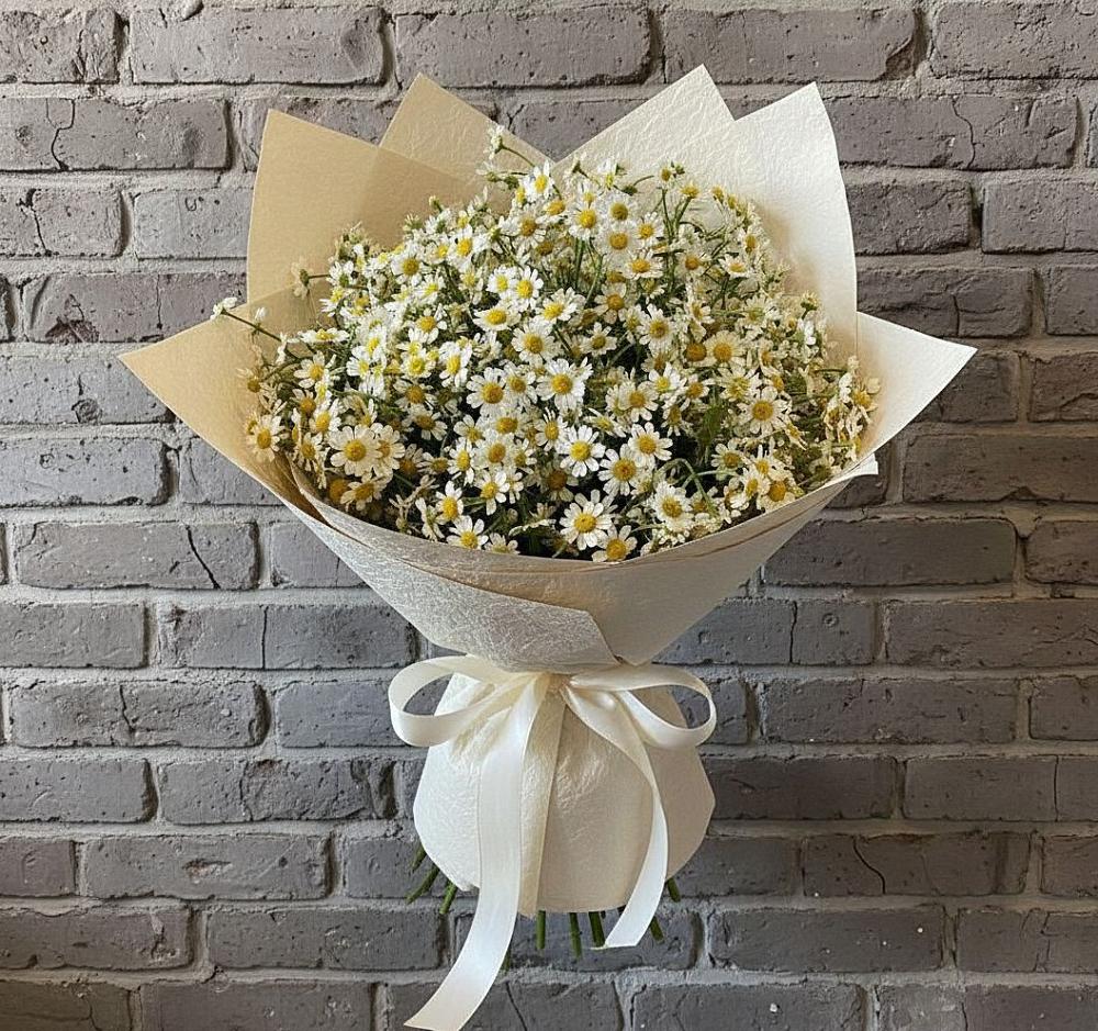 Букет Кустики радости в Кезе Букет цветов из: Ромашки в Кезе