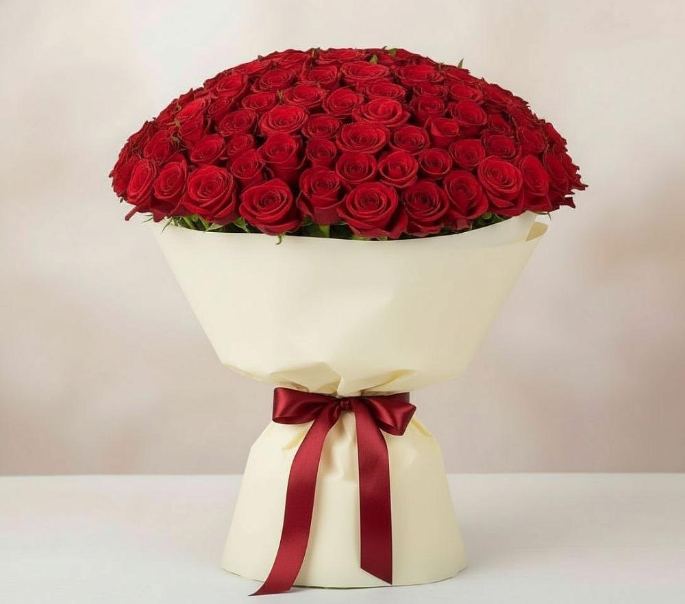 101 Красная роза Милано в Кезе Букет 101 Красная роза Милано в Кезе