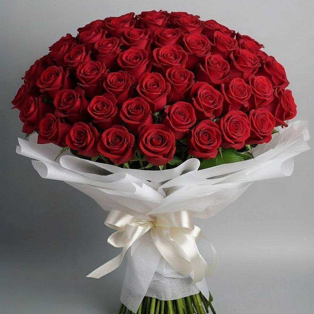 101 Красная роза Блэк Мэджик в Кезе Букет 101 Красная роза Блэк Мэджик в Кезе