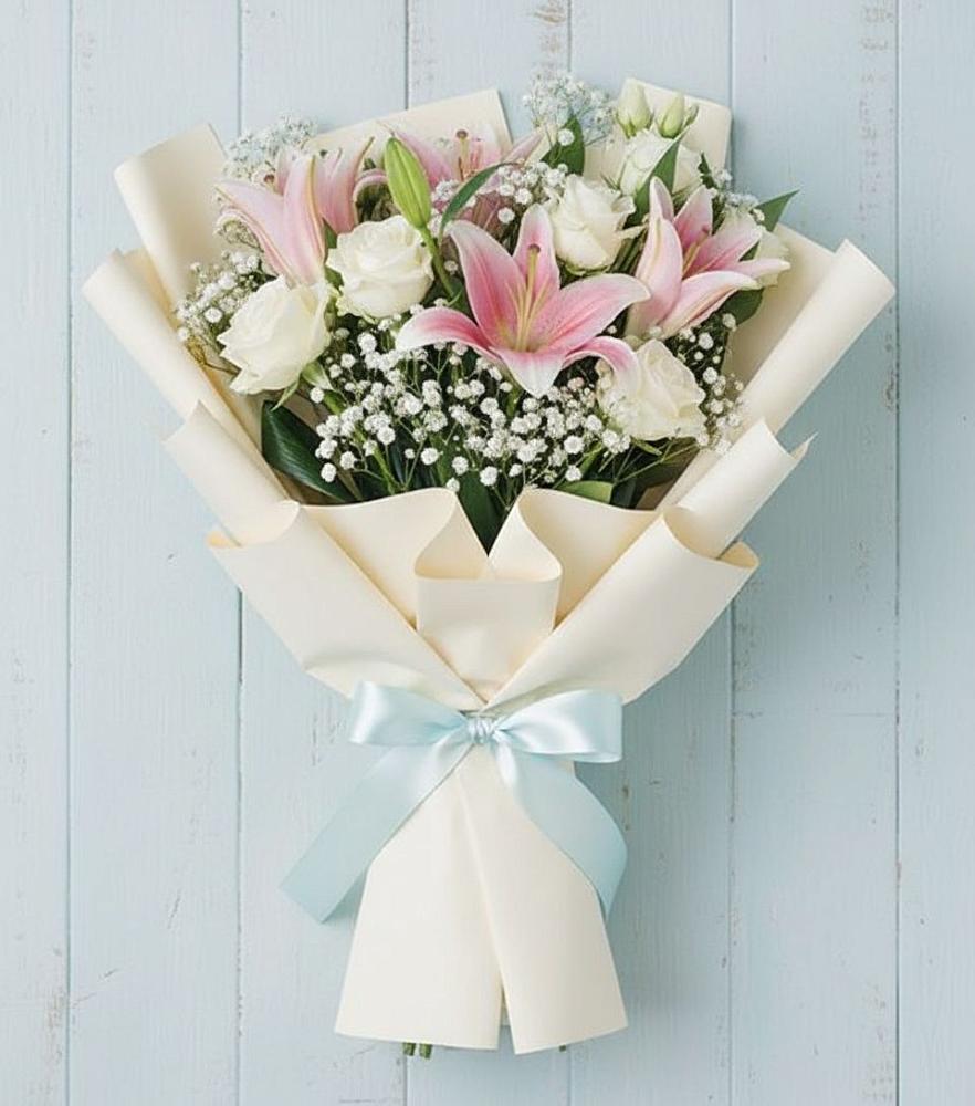 Букет Лилии в Кезе Букет цветов из: Лилии в Кезе