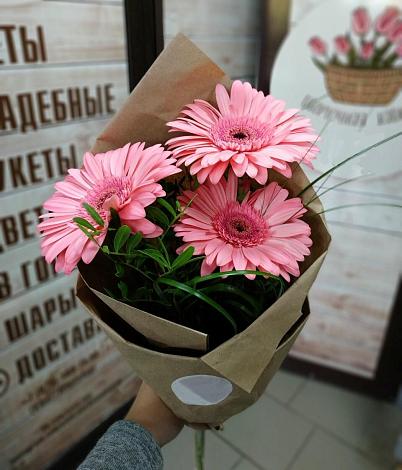 Букет цветов из: Герберы в Кезе