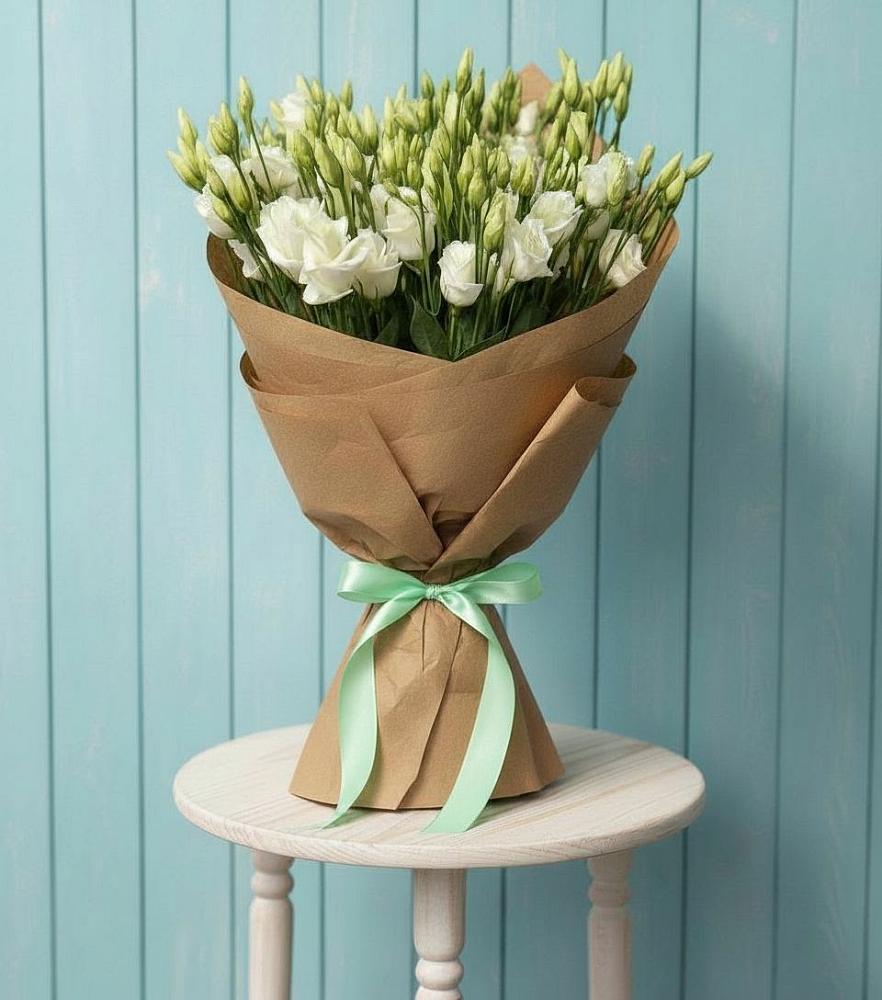 Букет Утренняя Свежесть в Кезе Букет цветов из: Лизиантусы в Кезе