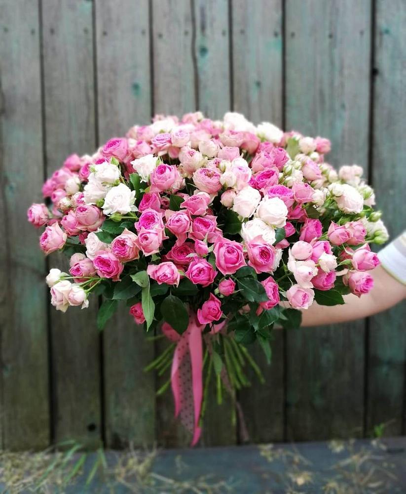 Розовые кустовые розы Натали и Лав Лидия в Кезе Букет Розовые кустовые розы Натали и Лав Лидия в Кезе