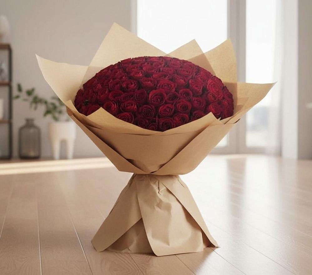 101 Красная роза в Кезе Букет 101 Красная роза в Кезе