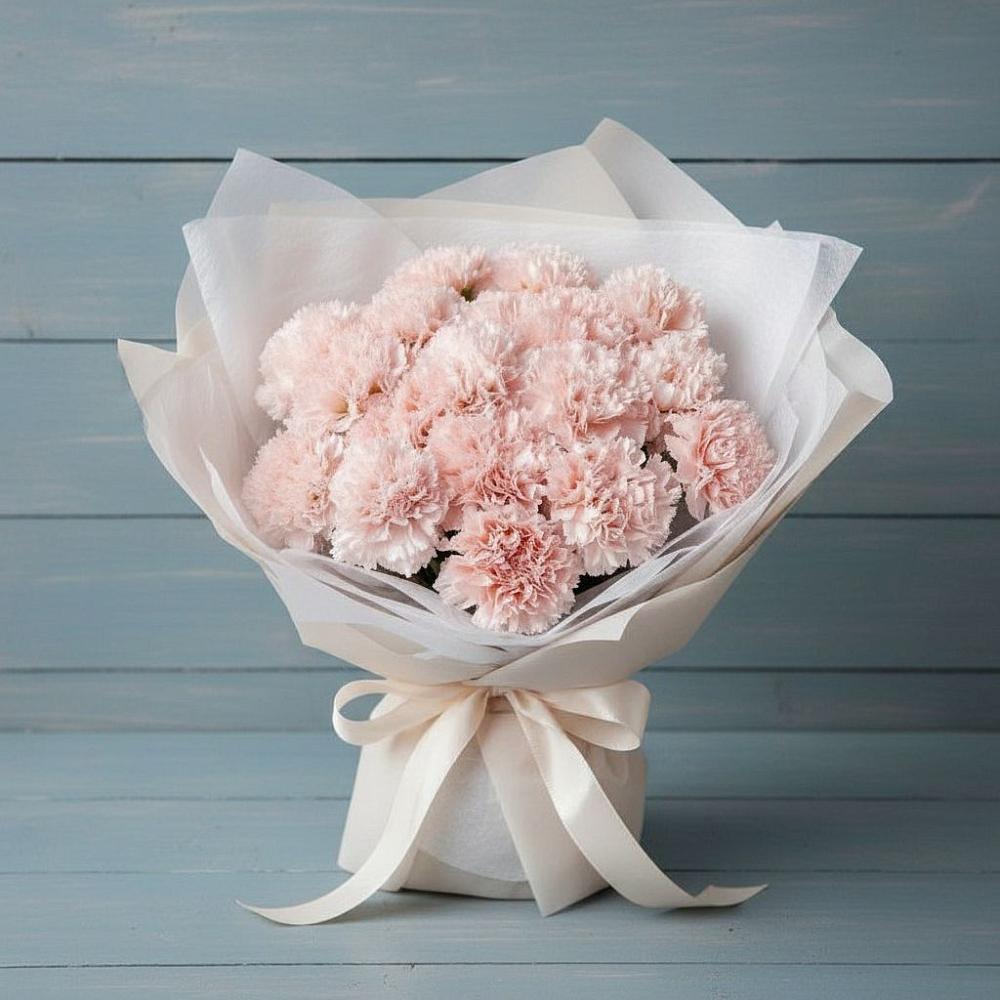 Букет розовые гвоздики в Кезе Букет цветов из: Гвоздики в Кезе